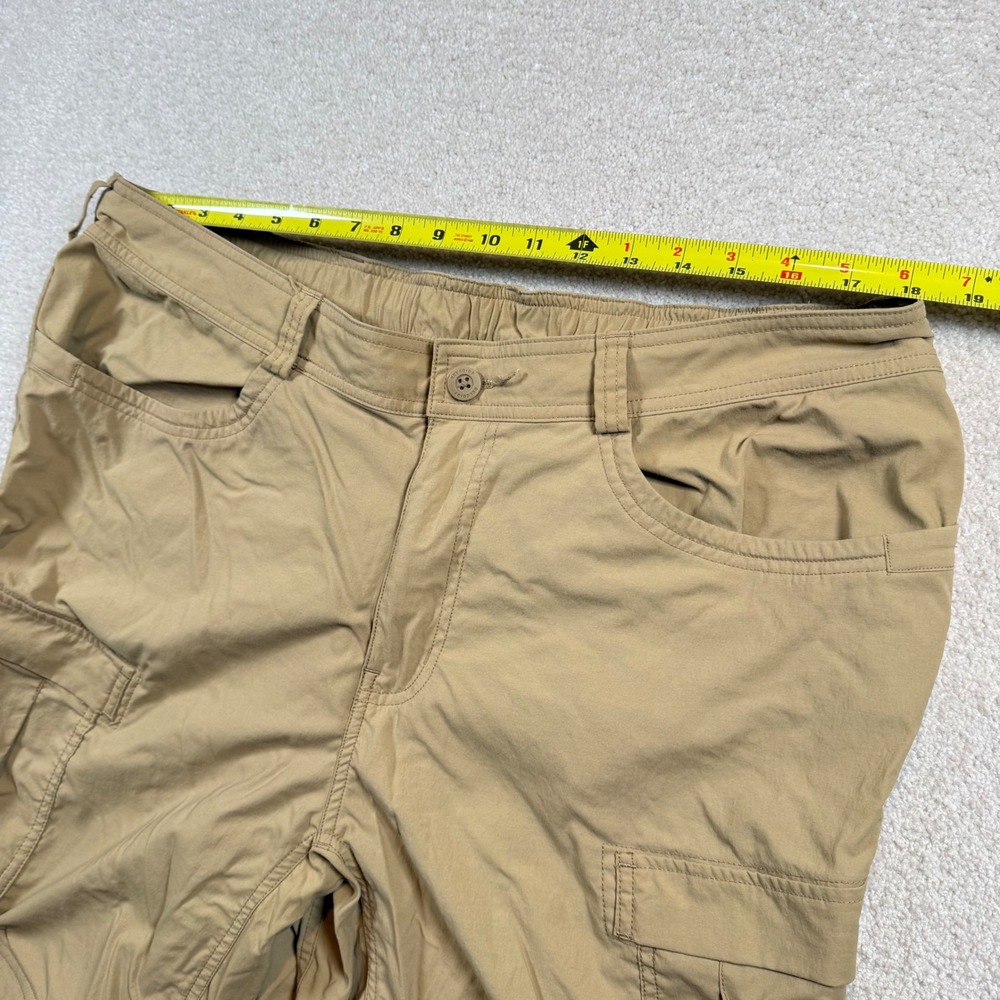 REI Co-op Convertible Cargo Pants Mens 42x30 Tan Sahara Hiking Zip Off Stretch - Picture 8 of 12
